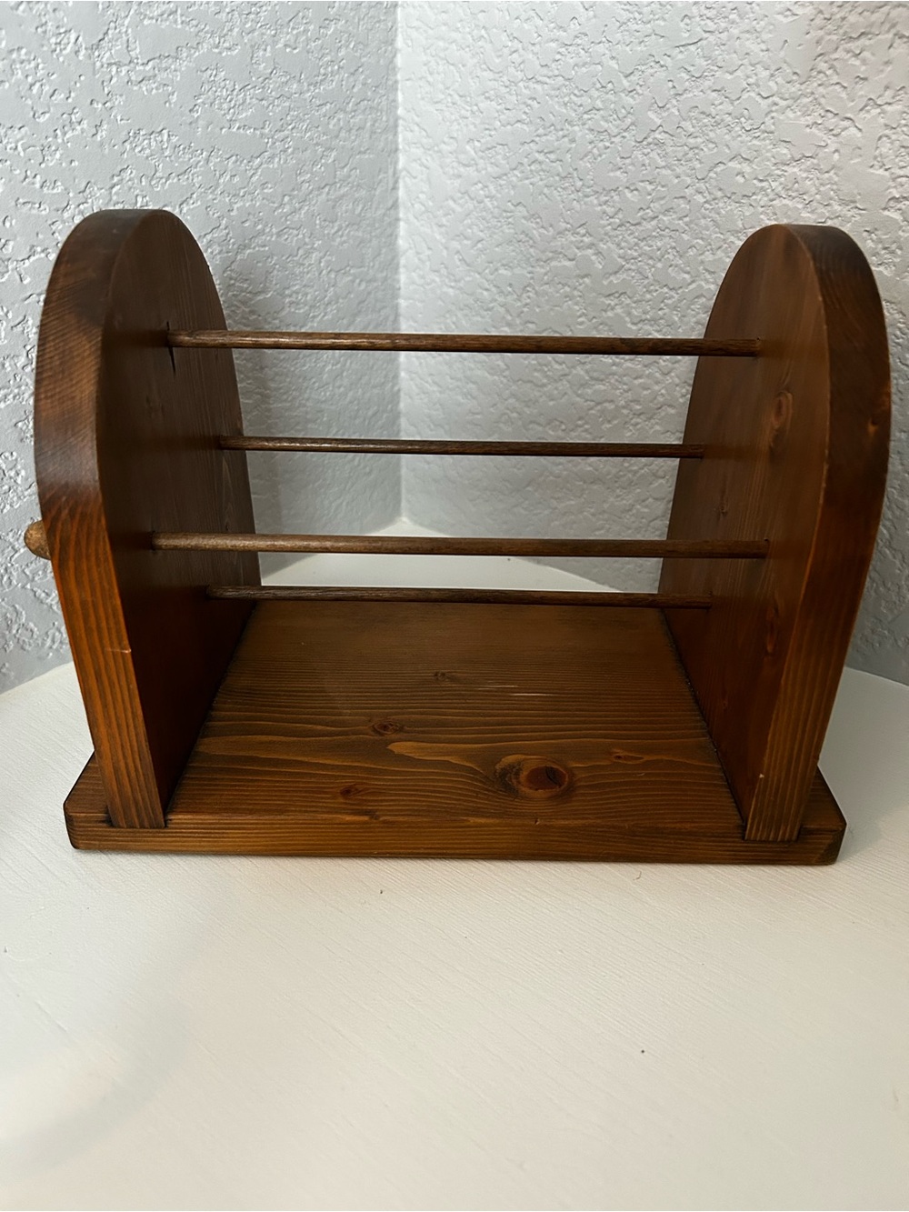 Wooden Brown Wall Shelf Rack - Brand: